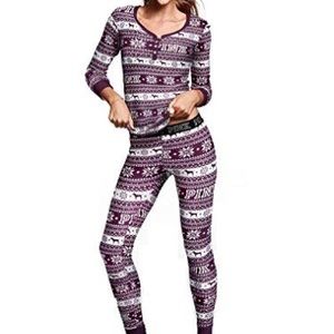 PINK Thermal Pajama Top